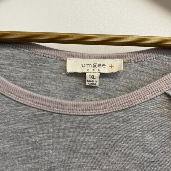 Umgee Gray Ruffle Long Sleeve Dress - Picture 5 of 11